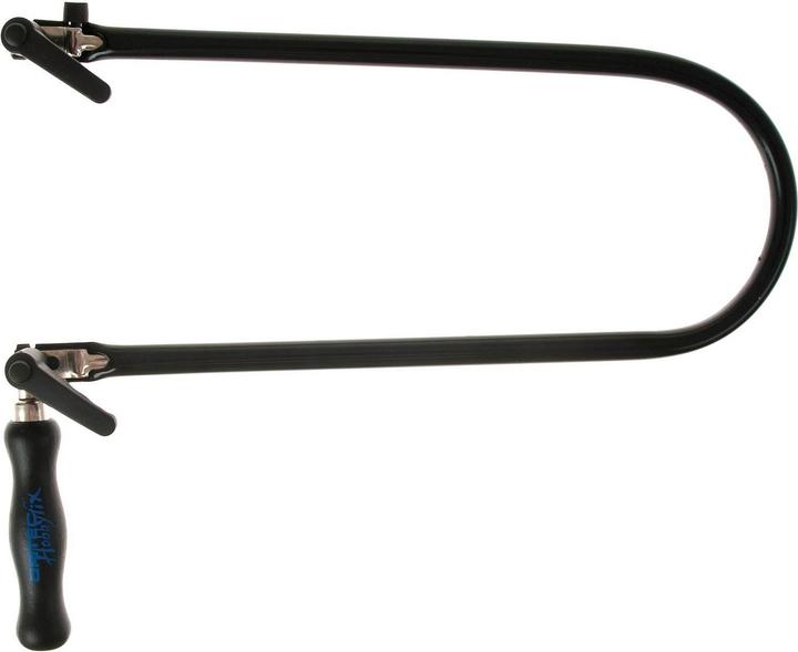 Actual product image Schiessel Pebaro tubular steel fretsaw bow with quick-clamping device 750K throat 320 mm