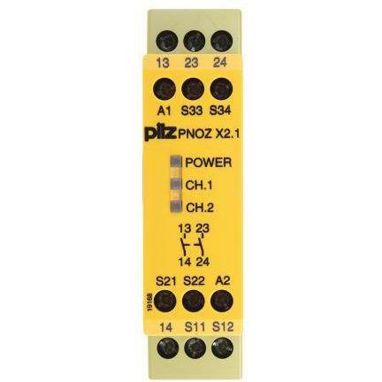 Thumbnail - Pilz Not-Halt-Schaltgerät PNOZ X2.1 24VUC, Relais