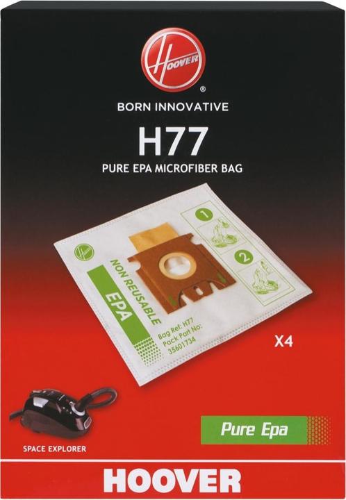 Image du produit Hoover H77 Sac à poussière à vide cylindrique (4 x)