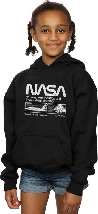 Immagine prodotto Nasa Classic Space Shuttle Felpa con Cappuccio Ragazze (140, 146)