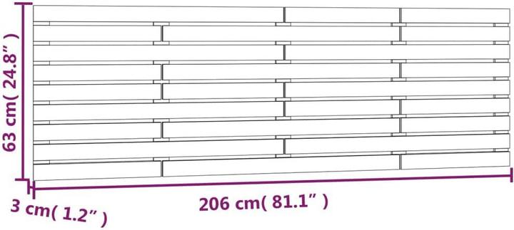 Immagine prodotto VidaXL Oksiutka (206 x 3 x 63 cm)