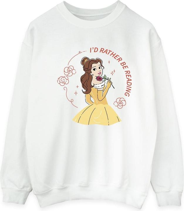 Produktbild Disney Die Schöne und das Biest I'd Rather Be Reading Baumwolle Sweatshirt (S)