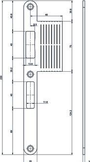 Produktbild MSL Haupt-Lappenschliessbleche B-40341H (Türgriff)
