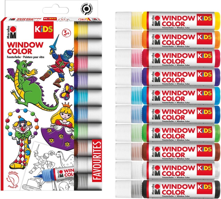 Immagine prodotto Marabu Finestra colore divertimento & fantasia (Multicolore, 250 ml)