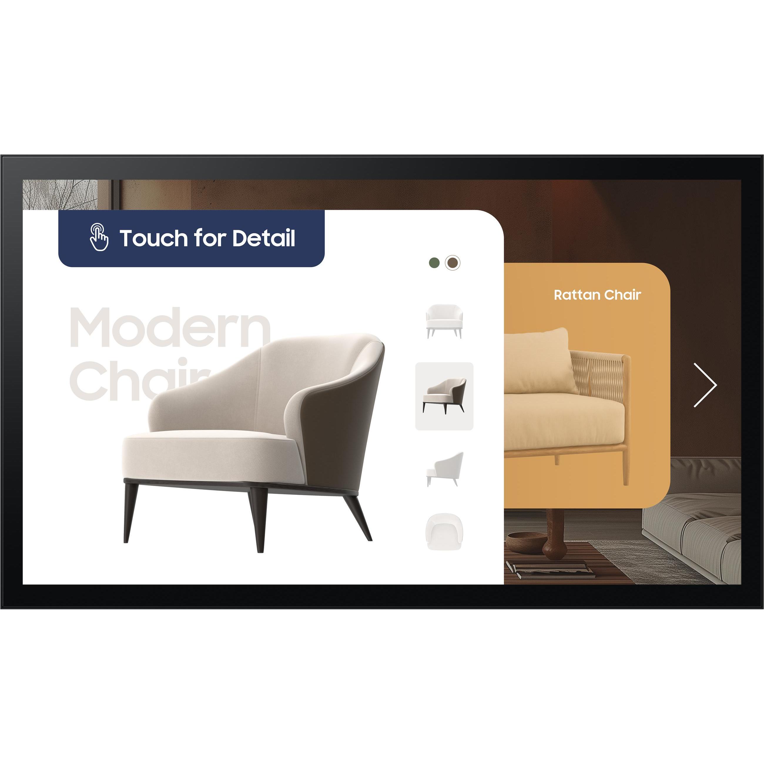 Samsung Smart Signage QM32C-T 80,0cm(32") Cap.Touch (1920 x 1080 Pixel, 32"), Digital Signage, Schwa