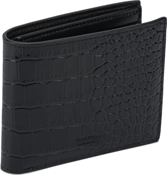 Actual product image Tom Ford Crocodile print leather wallet