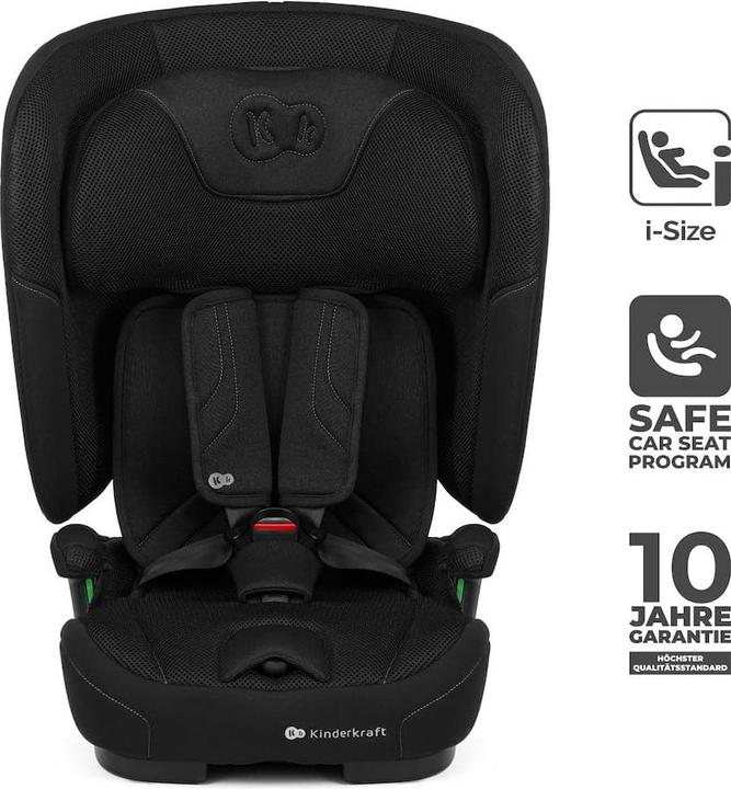 Actual product image KinderKraft Car Seat FIX2GO i-Size 76-150cm BLACK (Child seat, ECE R129/i-Size Standard)