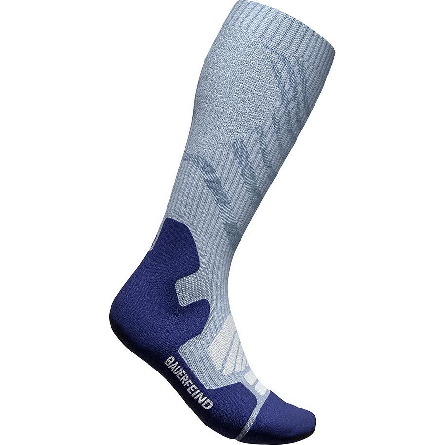 Bauerfeind, Damen, Sportsocken, Outdoor Merino Compression Socks Women (43 - 46), Blau
