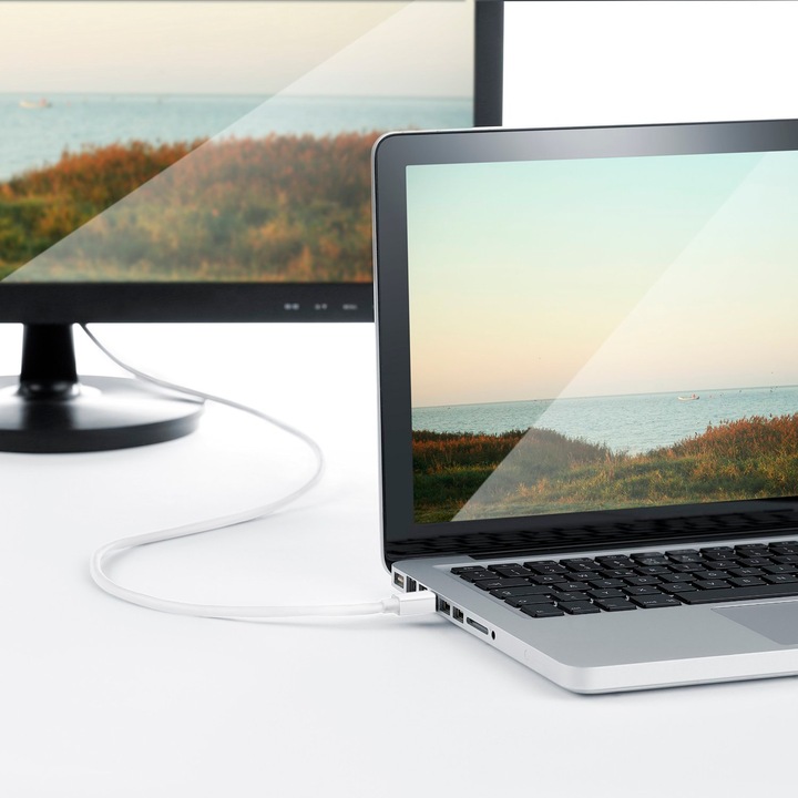 Produktbild CSL 4k Mini Displayport auf HDMI Kabel | Thunderbolt 1- und Thunderbolt 2 Ports | 4K Ultra HD 2160p (1 m, DisplayPort, HDMI)