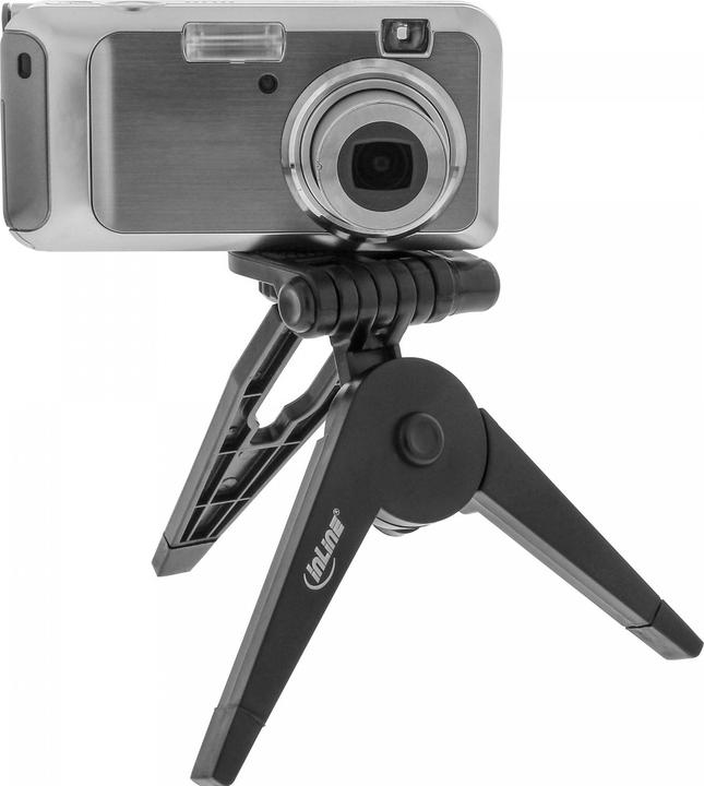 Produktbild InLine ® Mini-Stativ 85mm, faltbar, schwarz