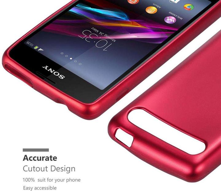 Actual product image Cadorabo TPU Matt Metallic Cover (Sony Xperia E1)