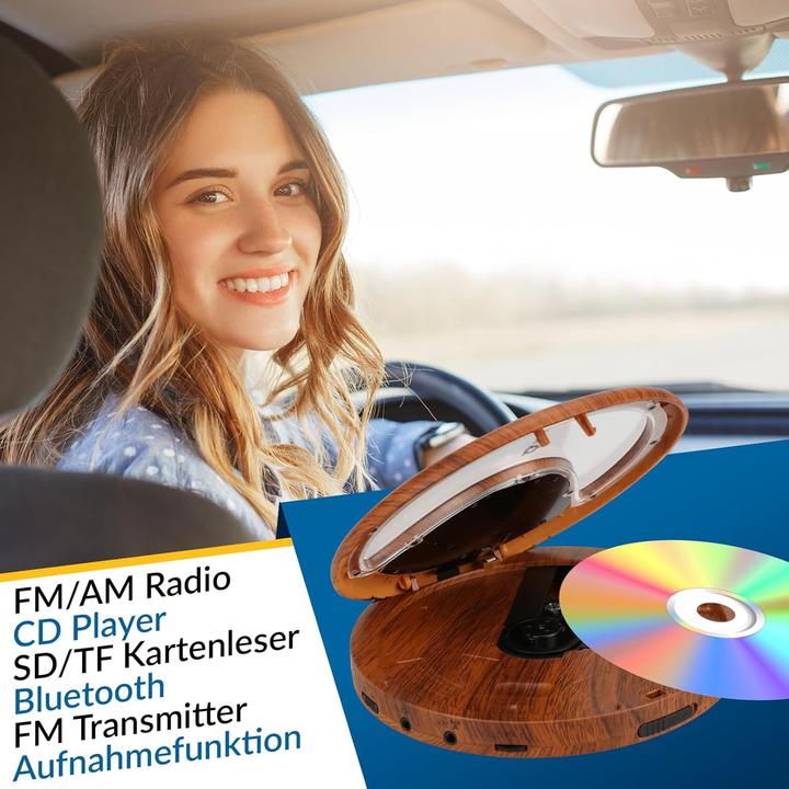 Produktbild Fourze Tragbarer CD-Player mit Bluetooth