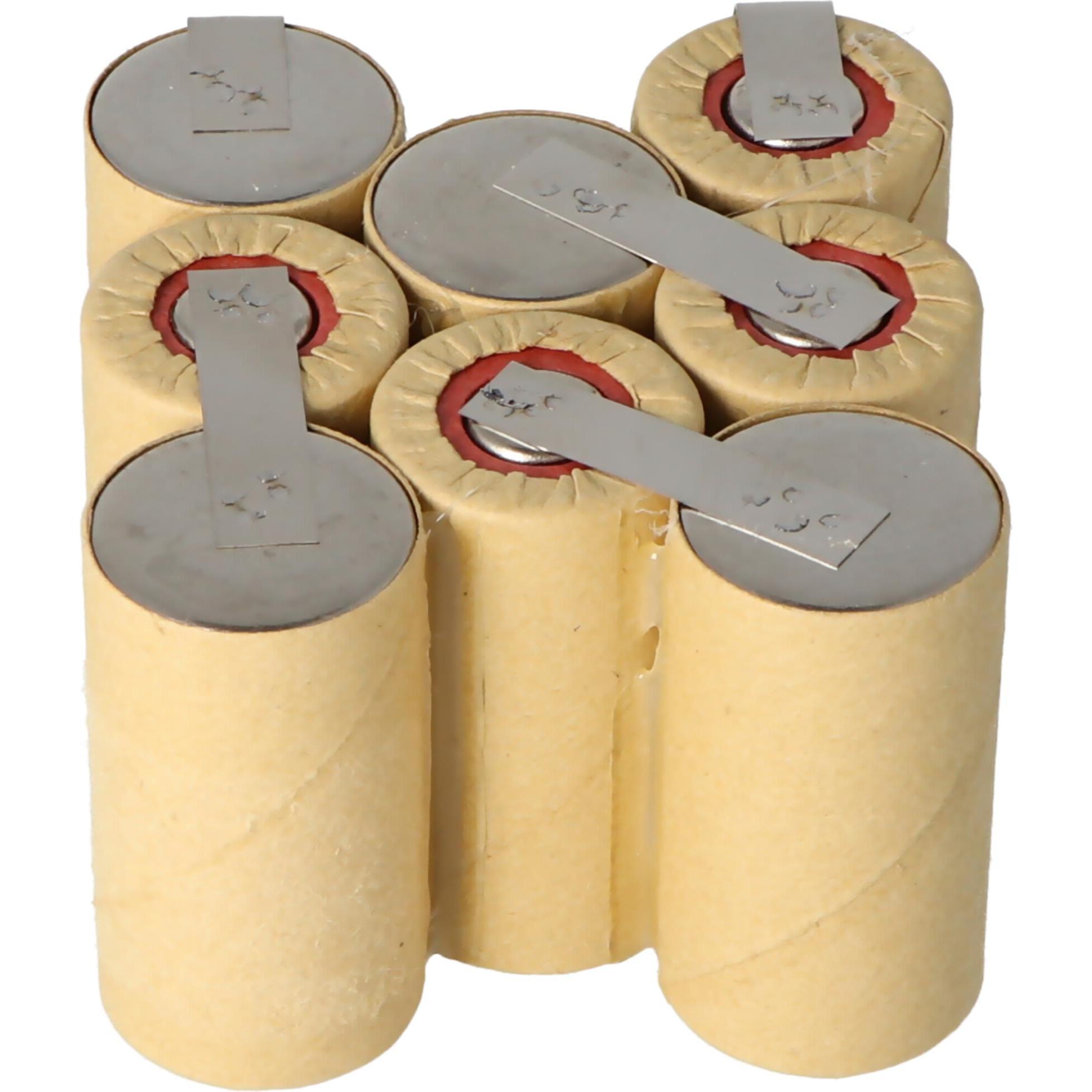 Thumbnail - XCell AkkuPack zum Selbsteinbau für den Würth Master SD 9.6 Akku 0700 980 213 NiMH 2,0Ah, Masse 78x62x43mm (8 Stk., 2000...