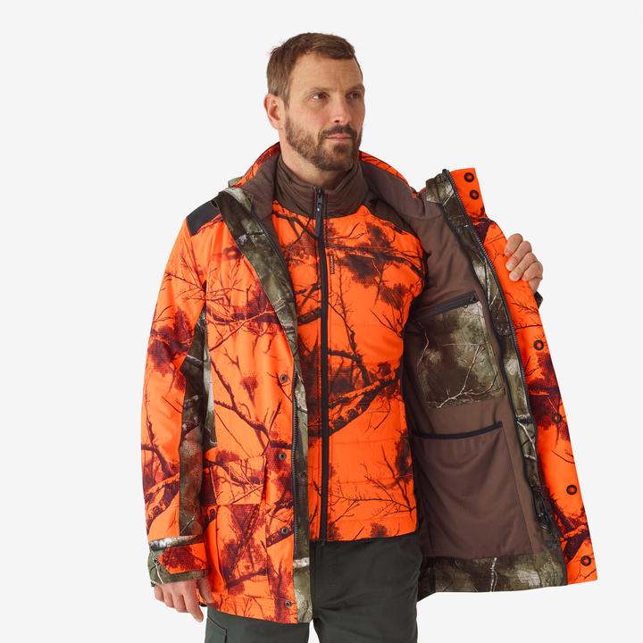 Image du produit Solognac Veste de chasse 3 en 1 battue et chasse à l'approche imperméable polyester