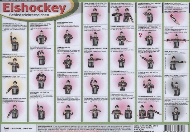 Produktbild Eishockey: Schiedsrichterzeichen (Deutsch, Schulze, Michael, 2016)