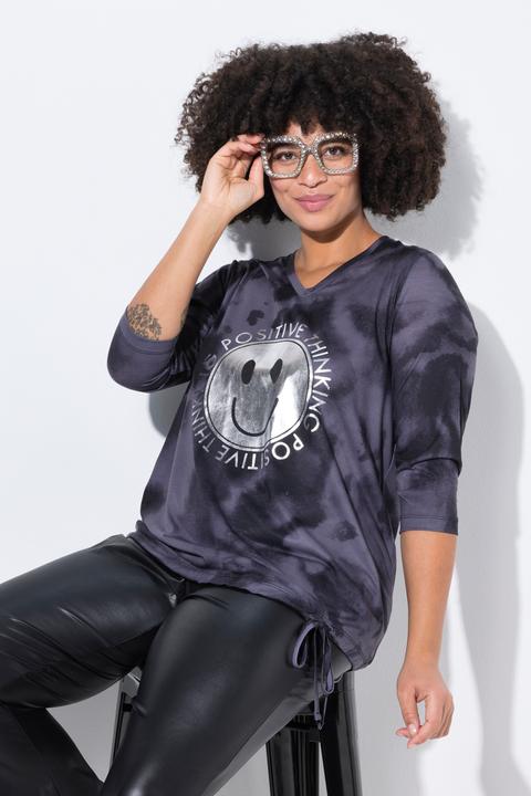 Image du produit Angel of Style T-Shirt, Regular Fit, glänzender Smiley (52)