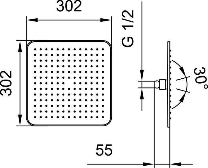 Immagine prodotto Laufen HF504722100000 (1 Tipo di fascio, 12 l/min)