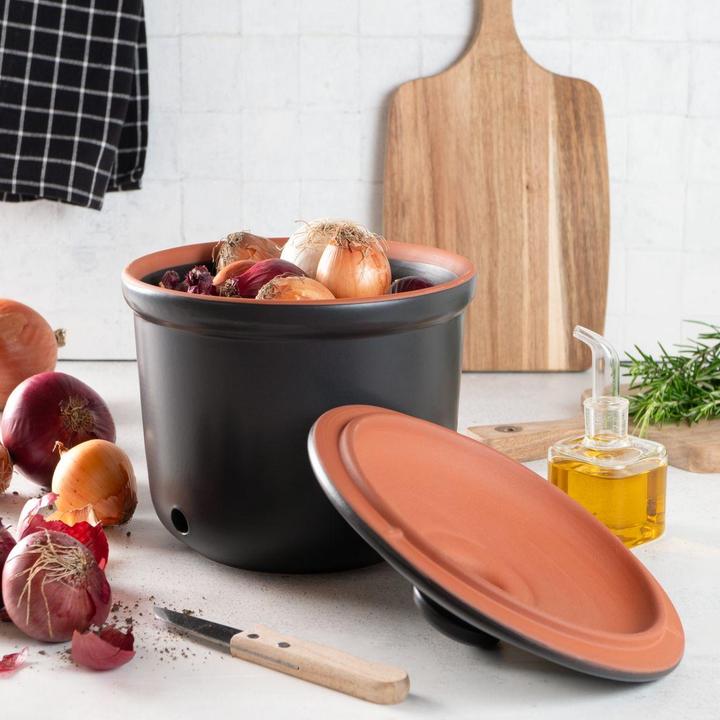 Produktbild Römertopf Frische-Topf Maxi schwarz (Römertopf, 20 x 21 cm)