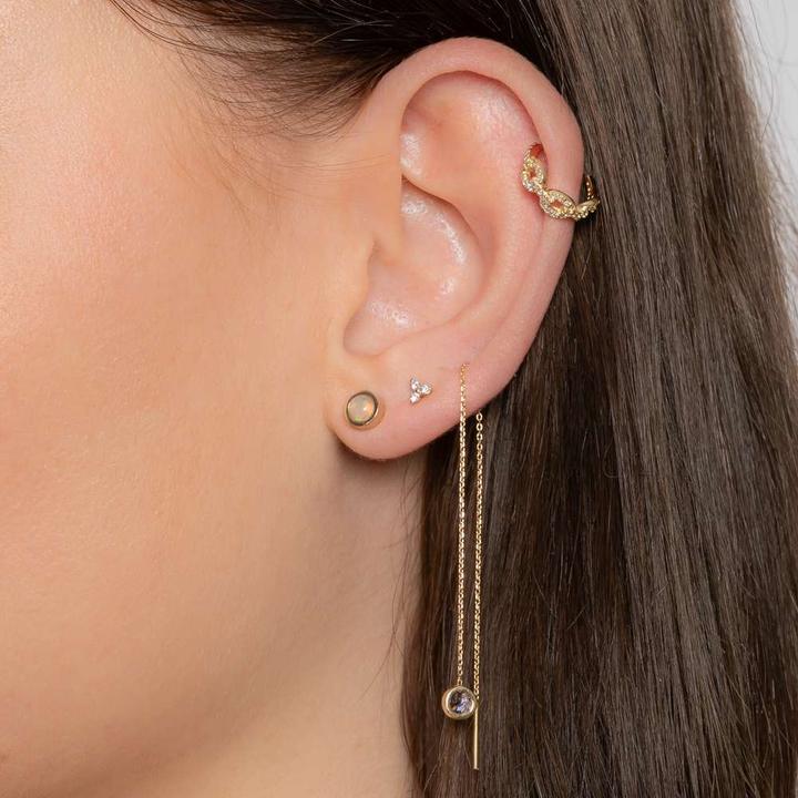 Immagine prodotto Bijouteria Gioielli per l'orecchio d'oro (Oro 18K, Zirconia premium)