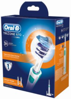 Actual product image Braun TriZone 670 incl. 2nd brushhead (Sonic toothbrush)
