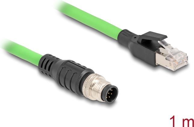 Immagine prodotto Delock Cavo M12 con codice A da spina 8 pin a spina RJ45 PUR (TPU) 1 m (SF/UTP, 1 m)