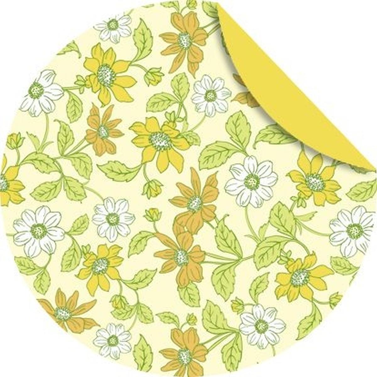 Ursus, Bastelpapier, Faltblätter Florentine Anemonen 80g/qm 10cm rund VE=65 Blatt Motiv 02 (80 g/m², 1 x)