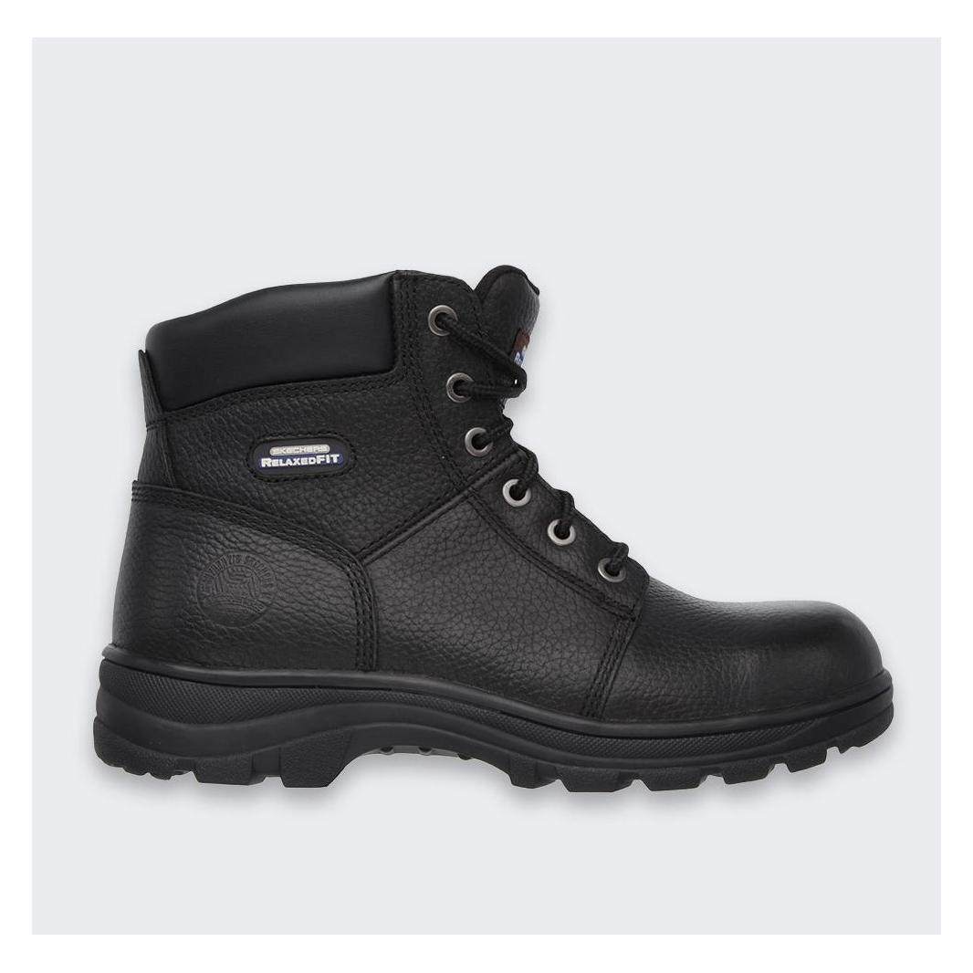 Skechers, Herren, Sneakers, Workshire-Stiefel, Schwarz, (41)