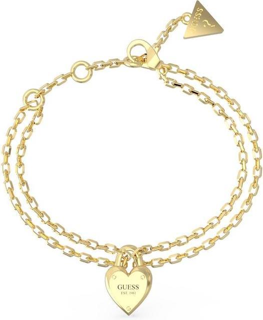 Actual product image Guess All You Need is Love charming double bracelet JUBB04211JWYG - Length: 18.5 cm (14.60 cm, Stainless steel)
