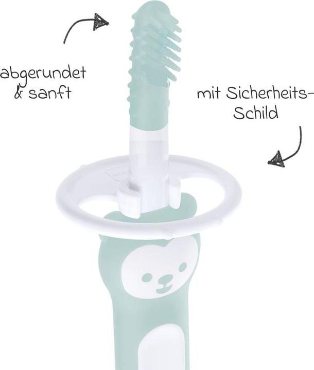 Produktbild MAM Zahnpflege Massage-Zahnbürste Massaging Brush - Min (Weich, 1 x)