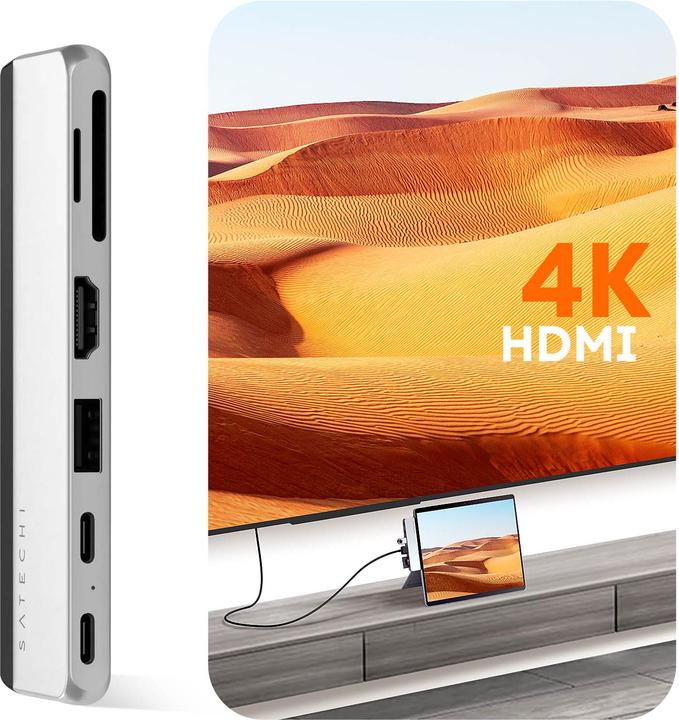 Actual product image Satechi Dual USB-C Hub (USB-C, 6 ports)