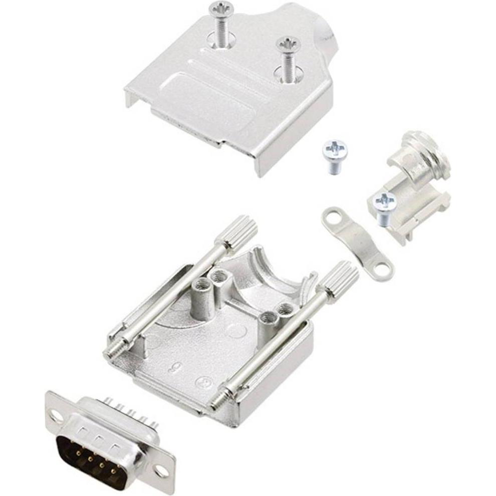 Thumbnail - Amphenol L17MHDM15+L717SDA15P D-SUB Stiftleisten-Set 180 ° Polzahl (num): 15 Lö, Elektronikkabel + Stecker, Silber
