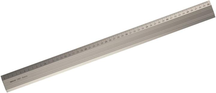 Productafbeelding Aristo Aluminium liniaal mm schaalverdeling 50cm rubberen onderlegger (50 cm)