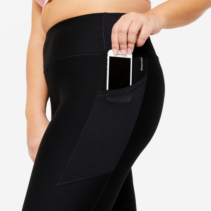 Produktbild Domyos Leggings Damen mit Smartphonetasche lang (W45/L31)