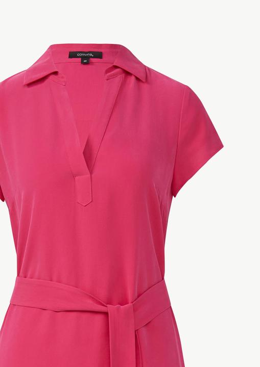 Immagine prodotto Comma Kleid Kurzärmeliges Midikleid aus Viskosemix mit V-Ausschnitt (38)