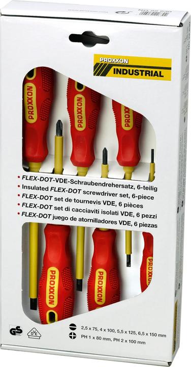 Produktbild Proxxon VDE Schraubendreher-Set 6teili (Phillipps-Kreuzschlitz (PH), Schlitzschrauben)