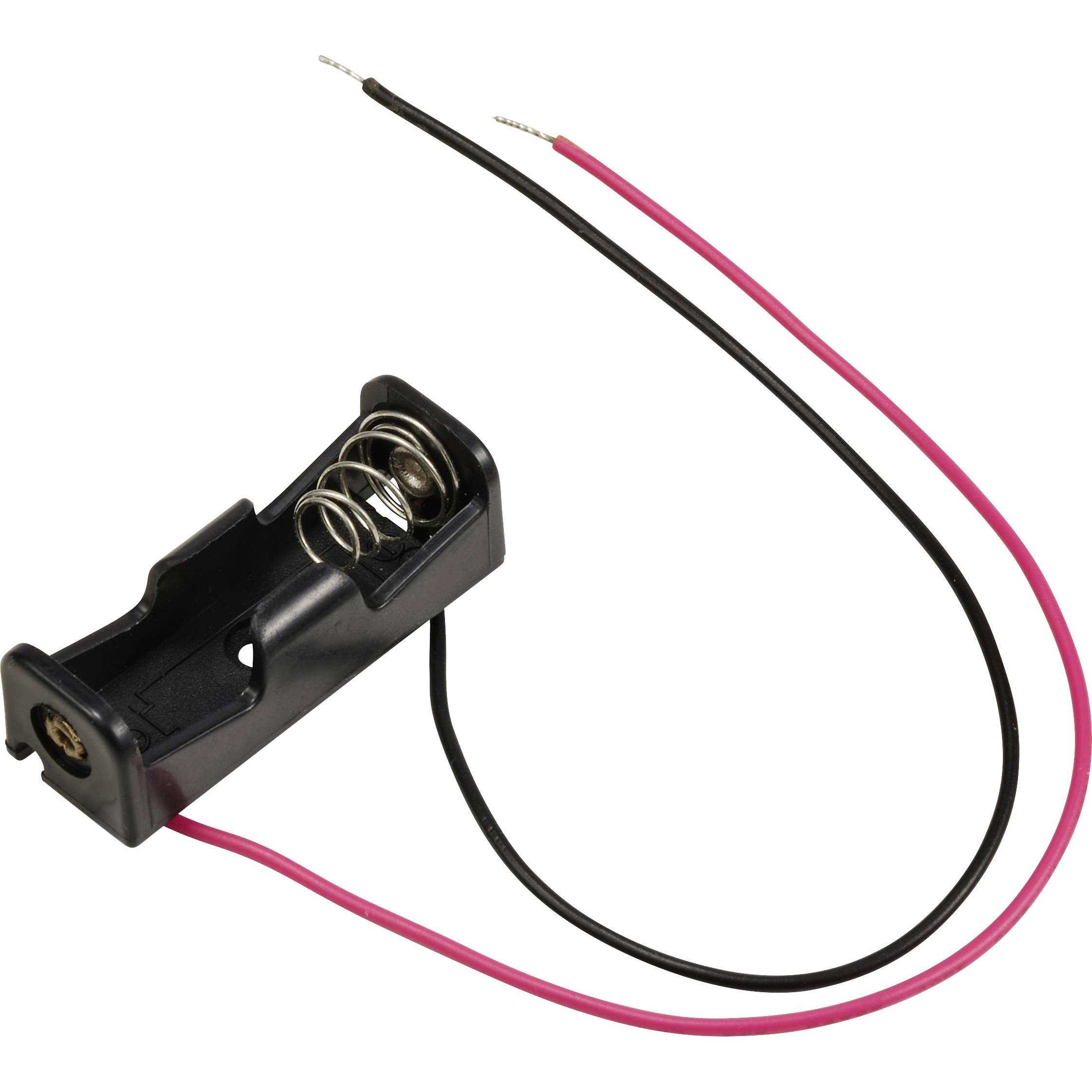 Tru Components TC-13220652 Batteriehalter 1x Lady (N) Kabel (L x B x H) 36 x 12, Accessori pile + batterie