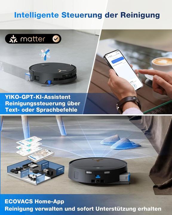 Actual product image Ecovacs X9 Pro Omni (16600 Pa, Mop roller)