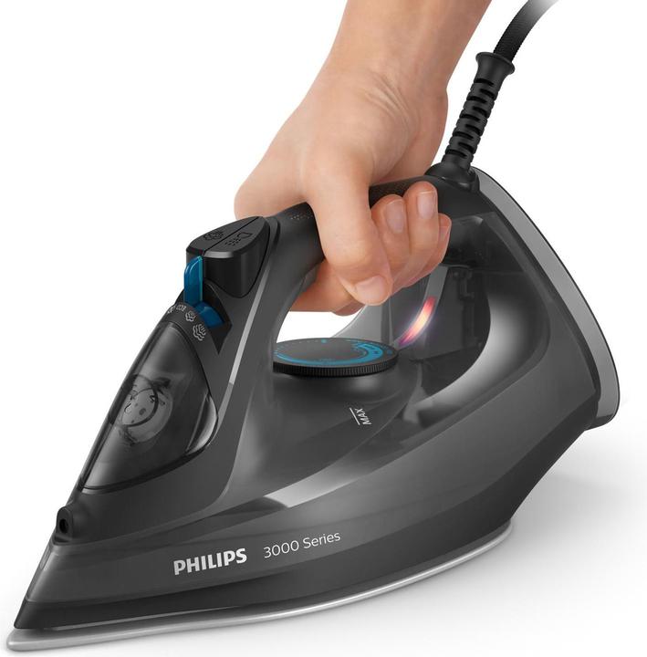 Produktbild Philips 3000 Series DST3041 / 80 Steam Iron Ceramic Plate 2600 W Black (2600 W, 200 g/min)