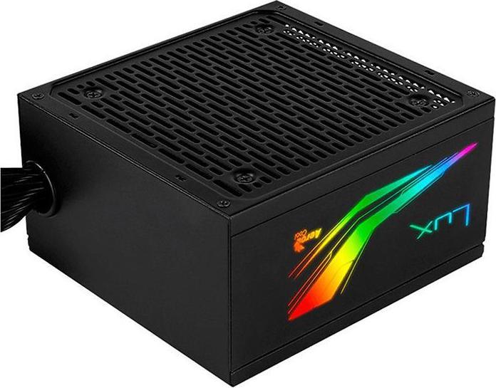Produktbild AeroCool Lux RGB 550M power supply unit 550 W Black (550 W)