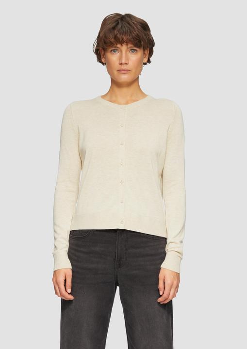 Produktbild S.Oliver Strickjacke Rundhals-Strickjacke mit Knopfleiste (38)