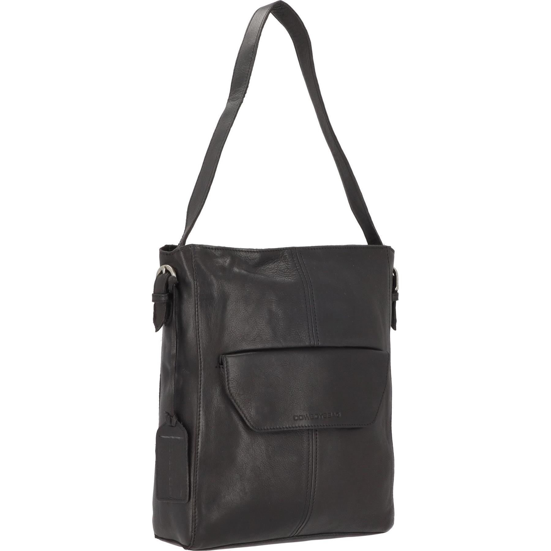 Thumbnail - Cowboysbag, Handtasche, Brampton Schultertasche Leder 28 cm Laptopfach, Schwarz