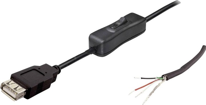 Produktbild BKL Electronic USB-A - USB Kabel 2 A-Kupplung mit Schalter (1.80 m, USB 2.0)