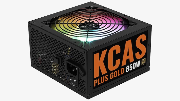Actual product image AeroCool KCAS PLUS GOLD 850W - 850 W - 100 - 240 V - 47 - 63 Hz - 11 - 5.5 A - 1 (850 W)
