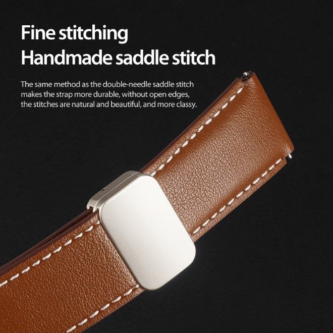 Produktbild Dux Ducis YA Series Echtleder Armband (20 mm, Echtleder, 20mm Anstossbreite, Galaxy Watch3 (41mm), Galaxy Watch6, Gear S2 Classic)