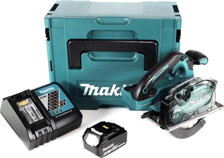 Actual product image Makita DCS 553 RT1J Cordless metal circular saw 18V 150 mm brushless + 1x battery 5.0Ah + charger + Makp