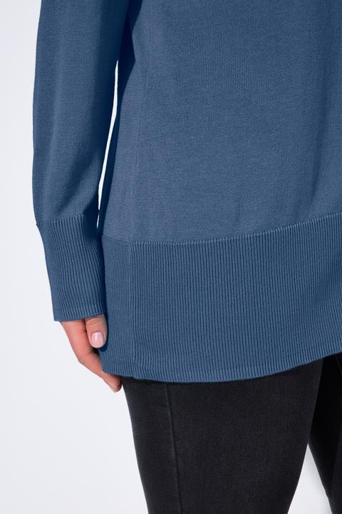 Produktbild Ulla Popken Strickjacke, V-Ausschnitt, Knopfleiste, Feinstrick (50, 52)