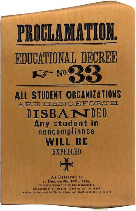 Produktbild Fanattik Harry Potter Metallbarren Dumbledore's Army Limited Edition