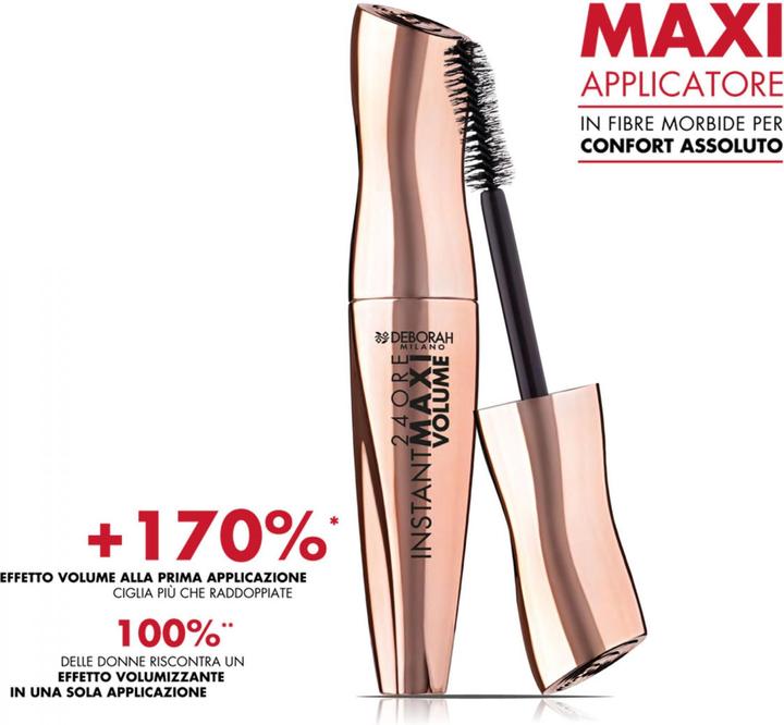 Image du produit Deborah Milano 24Ore Instant Maxi Volume Mascara Extra Bl. (Extra Black)