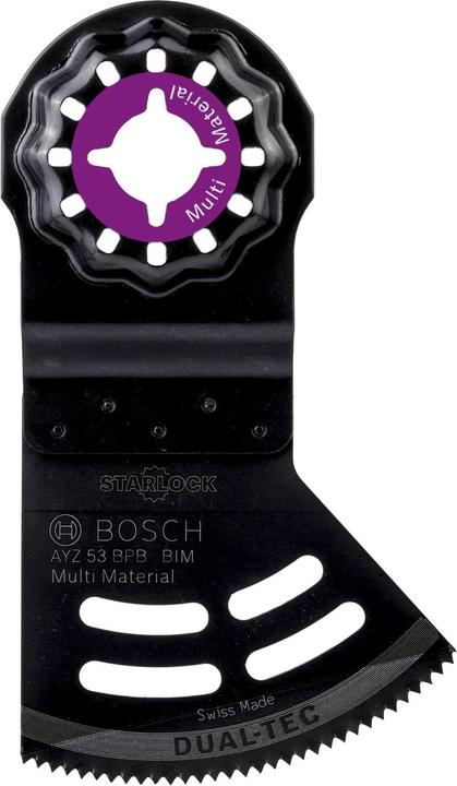 Bosch Professional Zubehör Lama per taglio a tuffo BIM Dual-Tec AYZ 53 BPB multimateriale, 40 x 53 mm, confezione da 10
