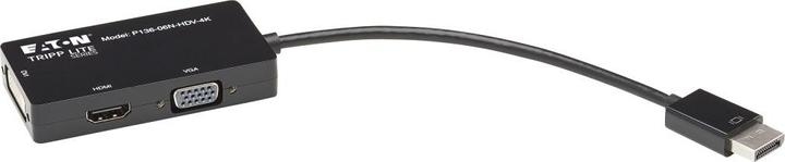 Image du produit Eaton DisplayPort to VGA/DVI/HDMI All-in-One Converter Adaptateur DP ver 1.2 4K 30 HDMI (VGA, HDMI, 8.64 cm)